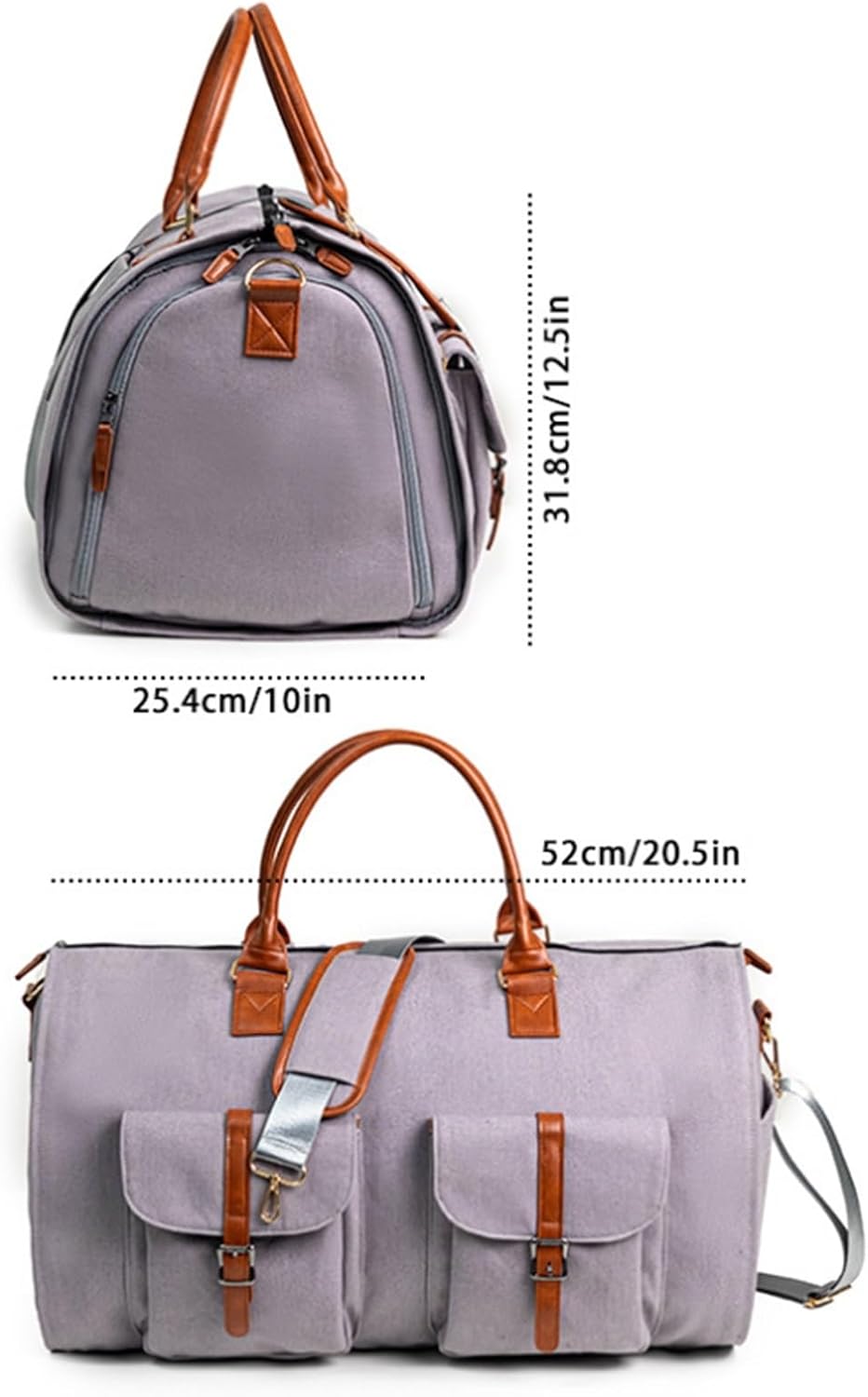 Borsa in tessuto - Grigio - Bag Delta