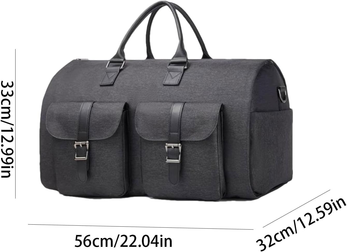 Borsa in tessuto - Grigio scuro - Bag Delta