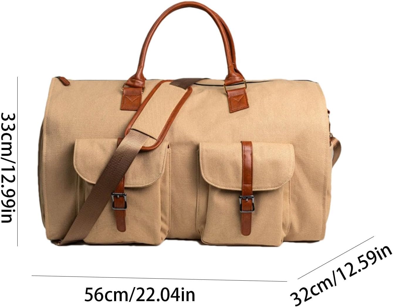 Borsa in tessuto - Marrone chiaro - Bag Delta